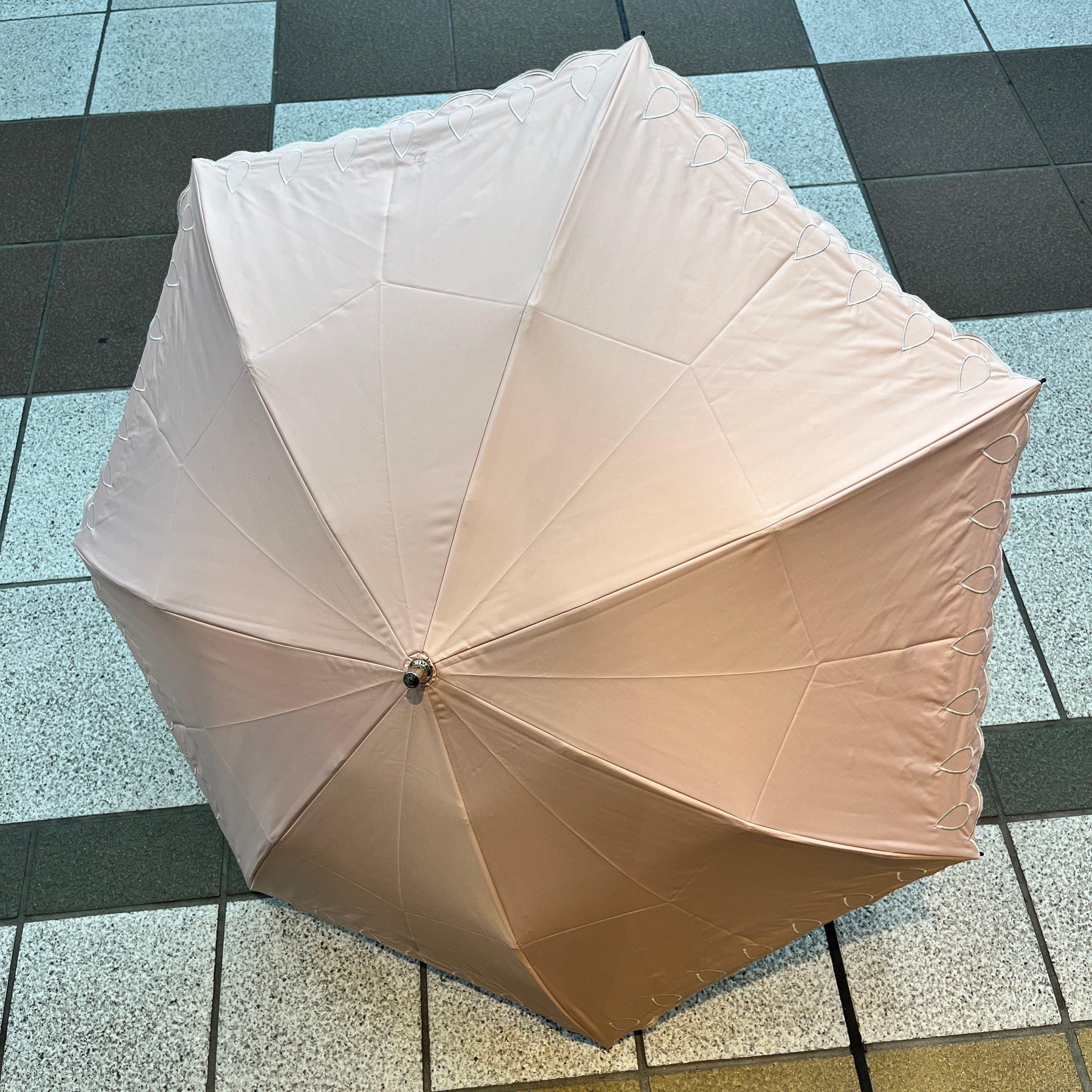 福井洋傘 ZENZA シルク100% 正絹 折り傘 晴雨兼用傘 辻ヶ花 手造り - 傘